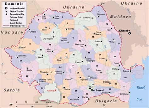 main cities in romania